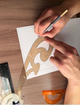 Процесс построения эвольвенты и результат