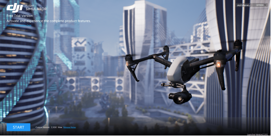 Пример окружения в симуляторе DJI Virtual Flight