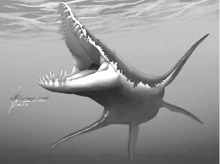 Иллюстрация Pliosaurus Rossicus